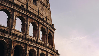 Colosseum art, Gladiatorial arena, Timeless attraction, Modern interpretation HD wallpaper