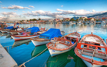 Fishing boat, Docked , Travel HD wallpaper