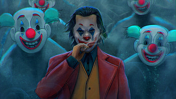 Joker Cigratte Clowns , joker-movie, joker, superheroes, supervillain, artwork HD wallpaper