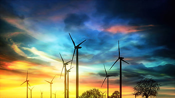 No Wind, windmill, artist, artwork, digital-art, deviantart HD wallpaper