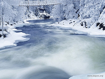 Oulankajoki tapio heikkila Nature, winter, river, frozen, snow, ice, tree HD wallpaper