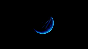 moon, light, blue, black HD wallpaper