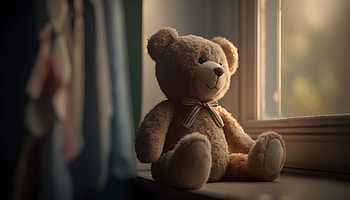 Sunlit Teddy Bear — Plush Stuffed Animal, teddy bear, man made, stuffed animal HD wallpaper