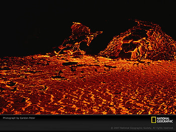 glowing lava, lava HD wallpaper