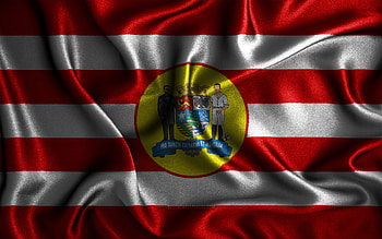 Blumenau flag, , silk wavy flags, brazilian cities, Day of Blumenau, Flag of Blumenau, fabric flags, 3D art, Blumenau, cities of Brazil, Blumenau 3D flag HD wallpaper