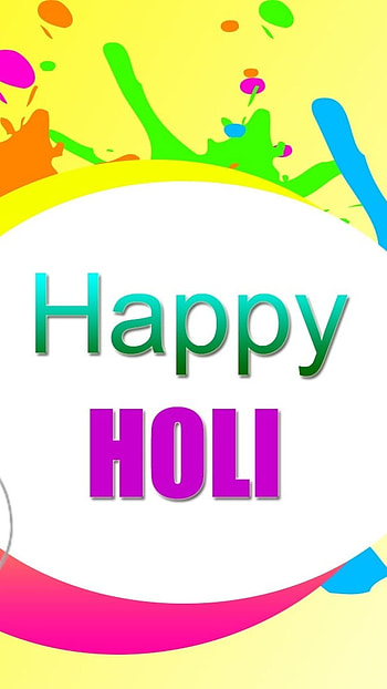Happy Holi, Simple HD phone wallpaper