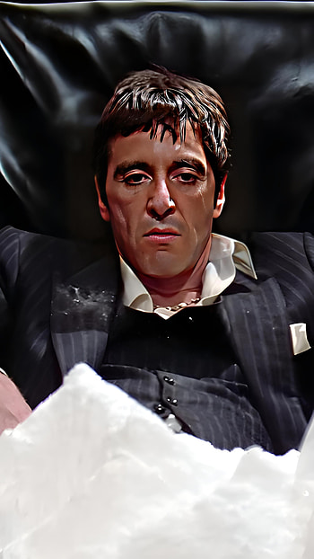 Tony Montana, jaw, toni montana, flash graphy, pelicula, u, Hollywood, scarface, alpacino, al pacino, vintage HD phone wallpaper