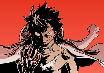 Monkey D. Luffy, Monkey D. Luffy, Anime, One Piece, dark anime HD wallpaper