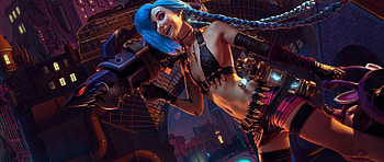 Jinx, League of Legends , Game character, LoL HD wallpaper