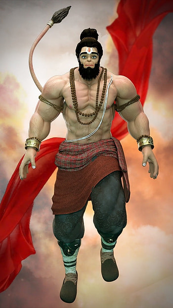 Jay Hanuman, Animated, Hanuman HD phone wallpaper