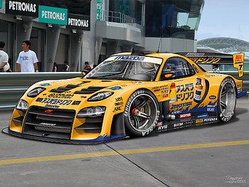cool car, car, nice, race, yellow HD wallpaper