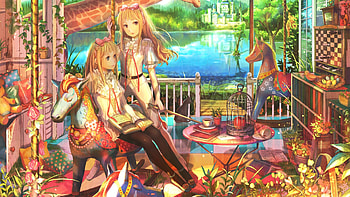 art, girls, anime, japan, artist HD wallpaper