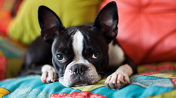 Adorable Boston Terrier for, Boston Terrier HD wallpaper