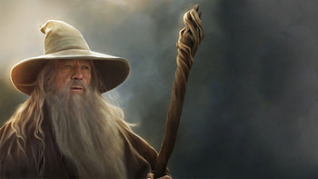Gandalf the Wizard, Lord of the Rings , Middle-earth realm, Epic fantasy HD wallpaper