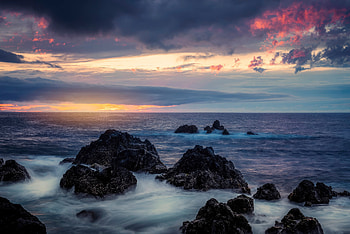 Tide Down Long Exposure Clouds Ocean , ocean, clouds, long-exposure, nature HD wallpaper