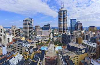 Indianapolis Skyline, Ninth Circuit ruling, of skyline, Legal news HD wallpaper