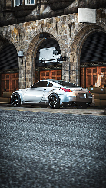 350z, auto, deportivo, jdm, Japón, gris, drift HD phone wallpaper