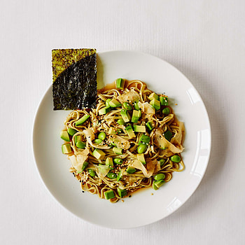 Edamame, Nudelsalat, Soba, Avocado HD phone wallpaper