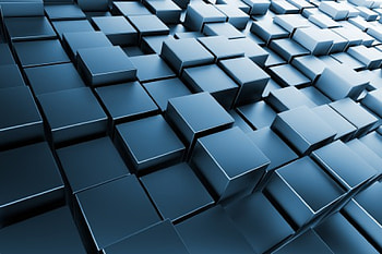 3D Cubes, chrome, 3d, brick, metal, square, cubes HD wallpaper