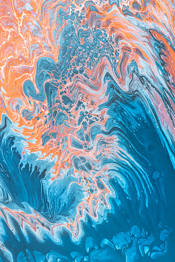 Abstract, Divorces, Paint, Colors, Color, Mixing HD phone wallpaper