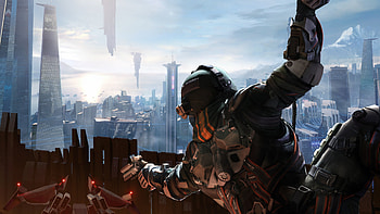 Explosive battles, Dystopian setting, Futuristic soldiers, Immersive gameplay HD wallpaper