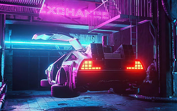 DeLorean DMC-12, Future car, resolution HD wallpaper