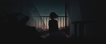 Night Alone, anime-girl, anime, alone, artist, artwork, digital-art, pixiv HD wallpaper
