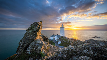 Start Point Lighthouse, South Devon, England, man made, lighthouse HD wallpaper