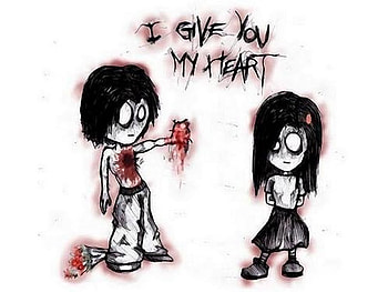 Feelings 1, sketch, blood, heart, love HD wallpaper