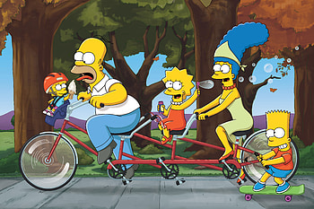 Homer Marge Bart Lisa The Simpsons Family , the-simpsons, cartoons, animated-tv-series HD wallpaper