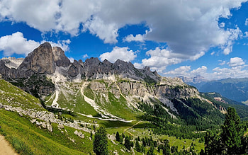 Alps in Italy, clouds, Alps, Italy, mountains HD wallpaper