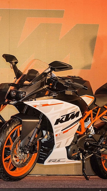 Ktm Rc 200, Bike, Background HD phone wallpaper