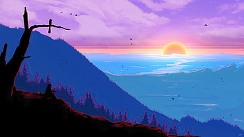 Alone Feelings, alone, artist, artwork, digital-art, sunset HD wallpaper