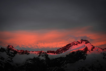 Mountians Landscape Sunset , mountains, landscape, sunset, nature HD wallpaper
