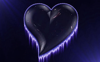Love, Lines, Paint, Dark Background, Heart HD wallpaper