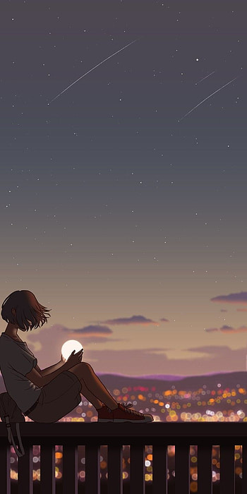 Anime Art Walpapper, sky, design HD phone wallpaper