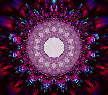 Abstract, Multicolored, Motley, Pattern, Fractal, Circle, Distortion HD wallpaper