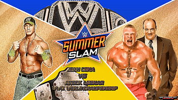 WWE Summerslam 2015 John Cena Vs Brock Lesnar . HD wallpaper