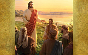 Jesus Preaching, Christ, disciples, Jesus, preach, lake HD wallpaper