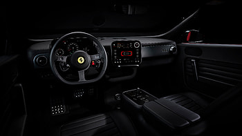 Ferrari Luce Night Cockpit -, Vehicle, Car Interior, Steering Wheel, Dashboard HD wallpaper