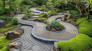 Serene Bonsai Garden Zen, bonsai garden, japanese garden, Zen Garden, Landscaping HD wallpaper