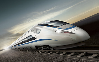 SUPER FAST TRAIN, 3d, , cool, nature, amazing, nice HD wallpaper