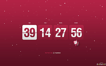 New Year Clock & Countdown screensaver, New Year . HD wallpaper