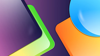 Colorful Bubble Geometry Gradient Shapes Abstraction Abstract HD wallpaper