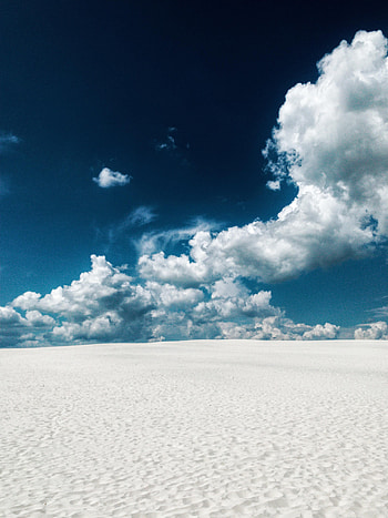 Nature, Sky, Clouds, Sand, Desert, Traces HD phone wallpaper