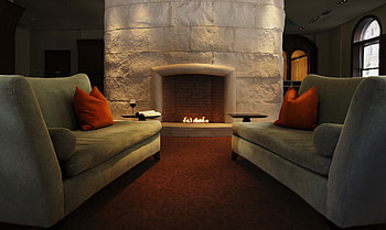 Interior, Miscellanea, Miscellaneous, Living Room, Fireplace, Sofas, Example HD wallpaper