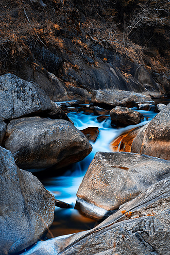 Nature, Water, Stones, Rock, Flow HD phone wallpaper