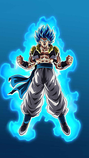 Gogeta, Dynamic artwork, Anime character, Powerful warrior HD phone wallpaper