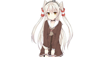 Amatsukaze-Kancolle, Amatsukaze, Girl, art, Kancolle HD wallpaper