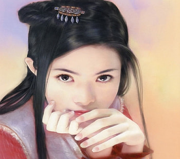 Japanese princess, girl, princess, kimono girl HD wallpaper